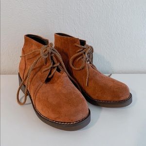 Size 2 Suede Lace Up Boots
